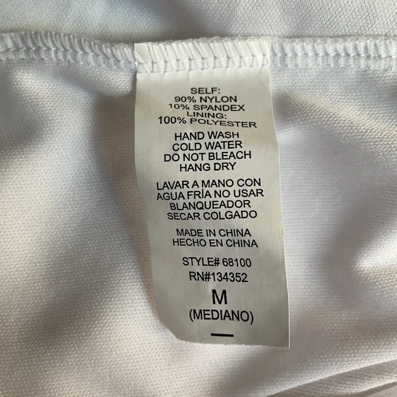 White Lace Scallop Hem Dress - Picture 9 of 10